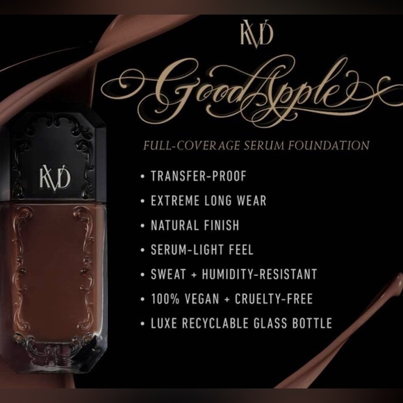 Kat Von D Good Apple Full Coverage Serum Foundation- Tan 072 - Picture 2 of 3